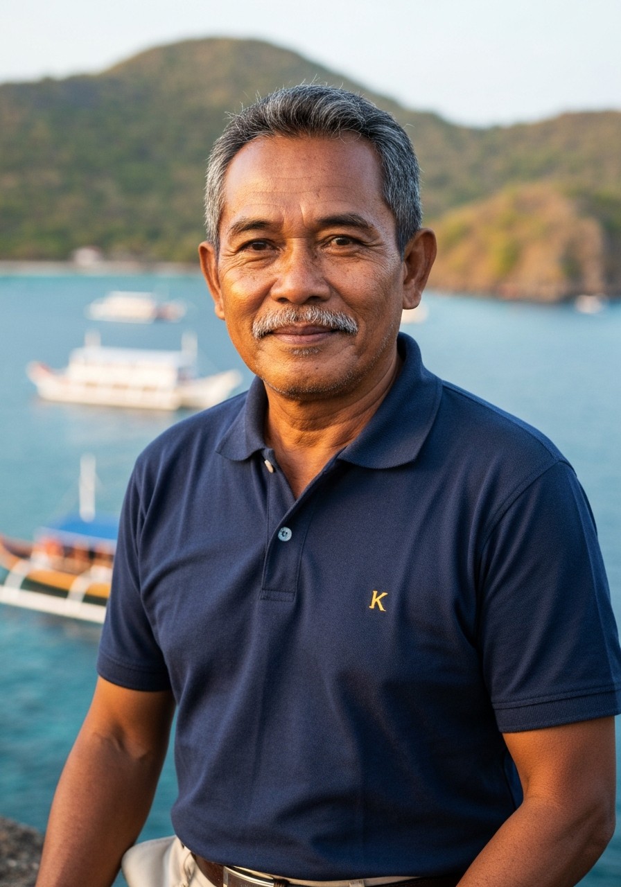 Made Sukrawan, Senior Driver Lead, 20-year veteran driver in Labuan Bajo and Bali